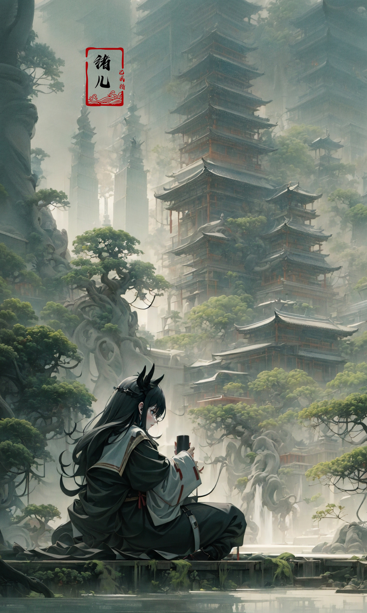 606247209521968563-46317623-an painting in a style of oriental painting, in the style of matte painting, layered and atmospheric landscapes, rich and immers.jpg